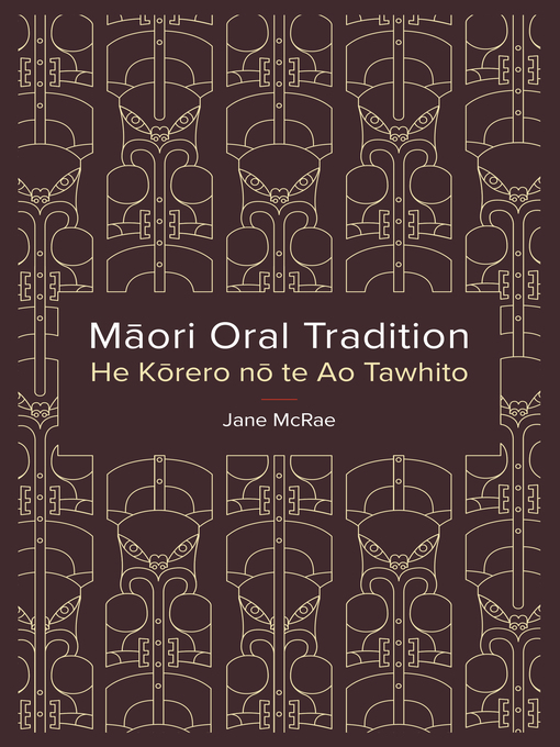 Title details for Maori Oral Tradition by Jane McRae - Available